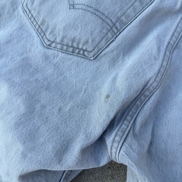 VTG 80s Levi’s 501 Button Fly Light Gray Original fit Straight Leg Jeans 33x34 - Picture 13 of 16
